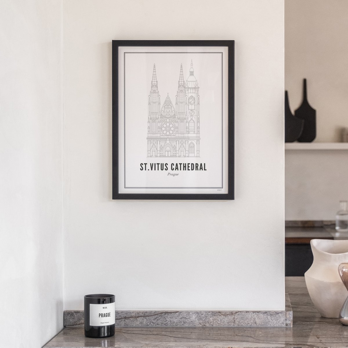 Affiches de Prague - Cathédrale Saint-Guy | WIJCK.